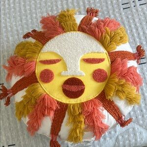 Colorful Sun Face Pillow